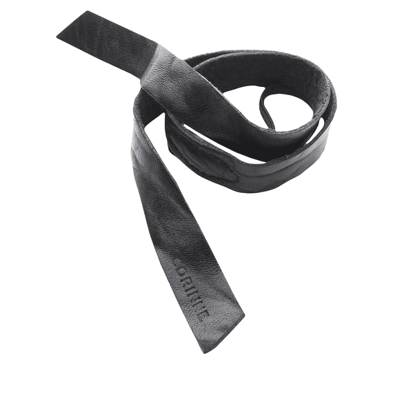 Leather Band Short One Layer Black