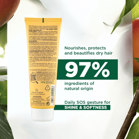 Nourishing Leave-In Hair Cream for Dry Hair with Mango