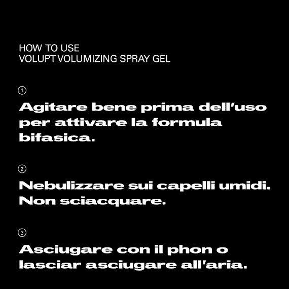 Max Volumising Spray Gel