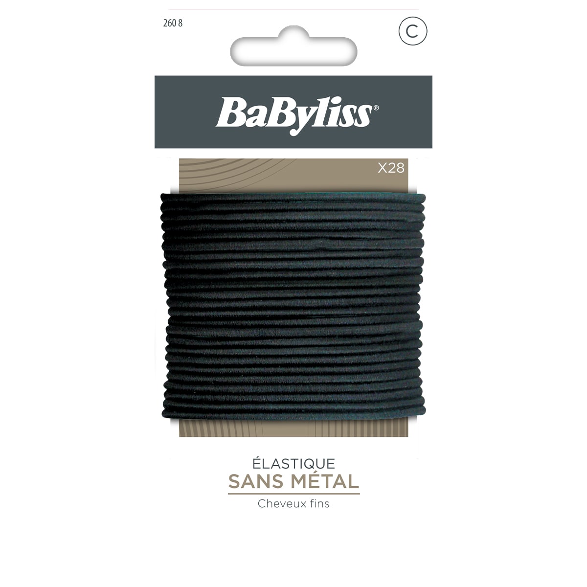 Elastico Per Capelli Nero x28