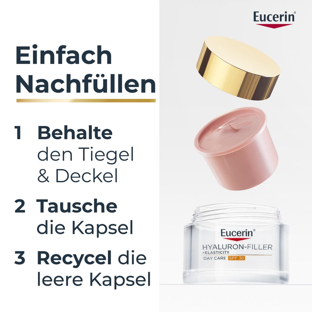 Elasticity Tagespflege Rose SPF30 Nachfüllkapsel