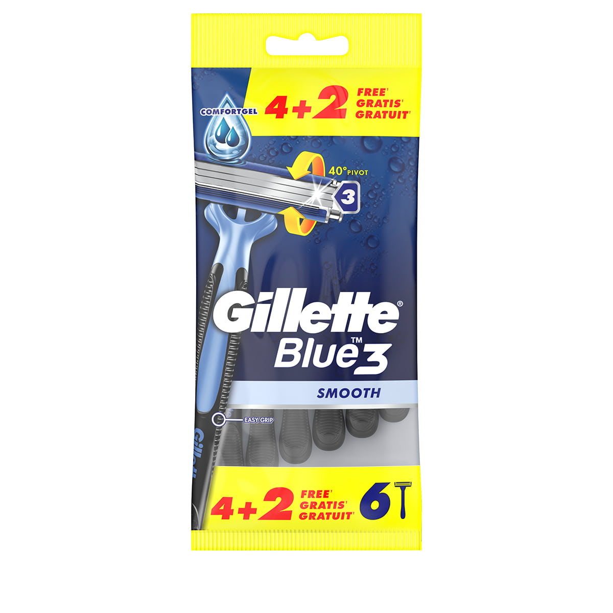 Smooth Disposable Razors - Pack of 6