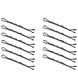 Bobby Pin ondulato, nero, 12 pezzi.