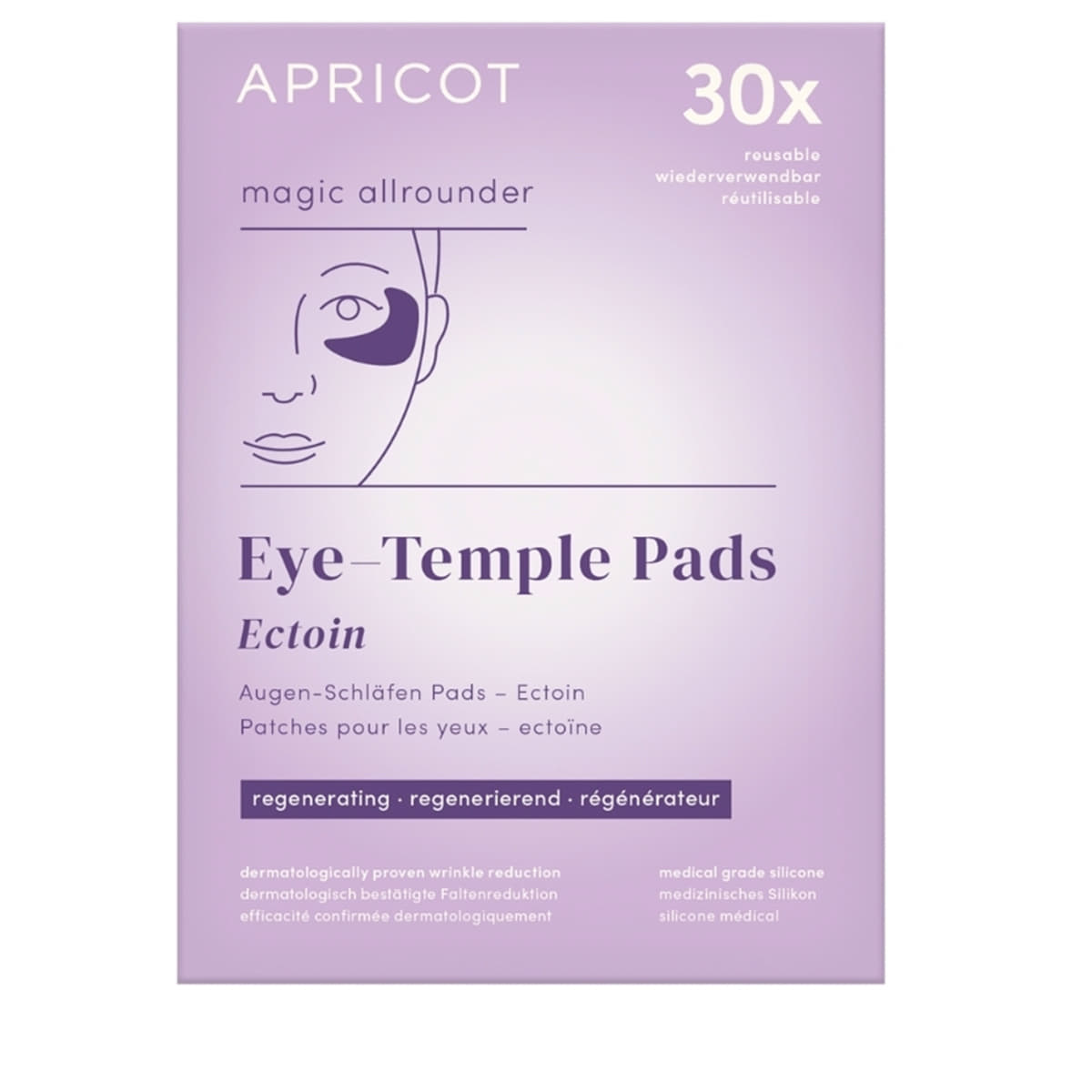 Wiederverwendbare Augen-Schläfen Pads mit Ectoin