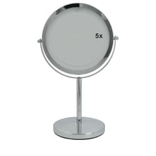 LED Make-up Spiegel - silber, x1 und x5