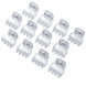 Mini Claw Clips, 1.5 cm, transparent, 12 pcs