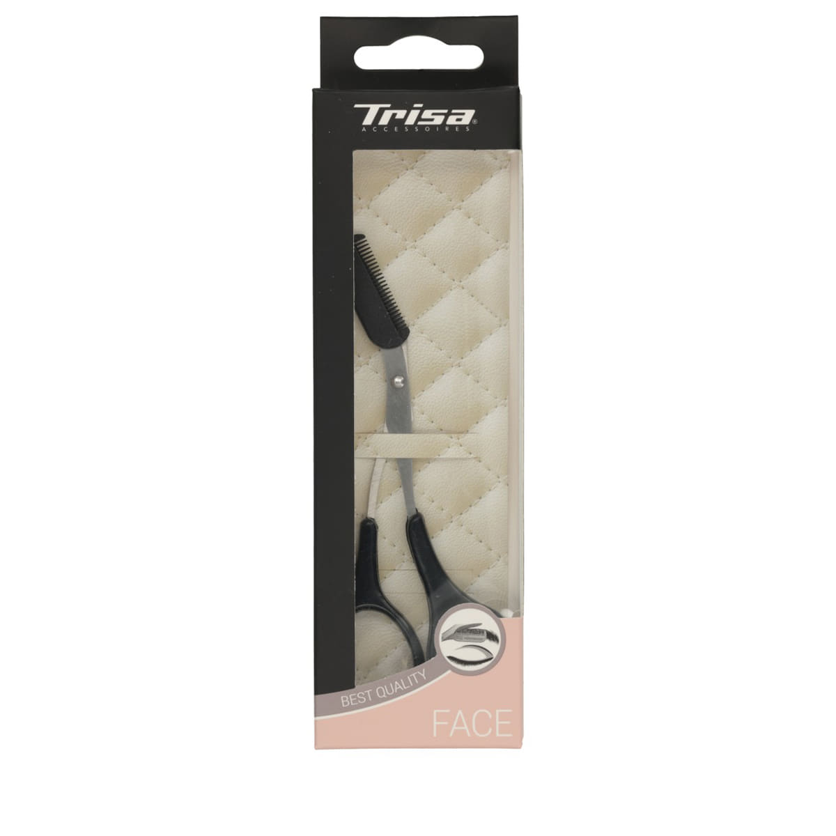 Ciseaux pour sourcils avec peigne