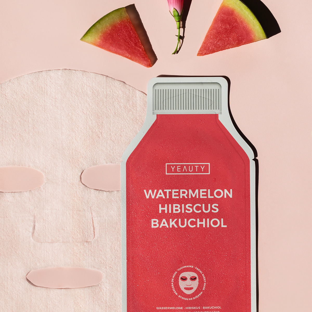 Sheet Mask Watermelon, Hibiscus, Bakuchiol