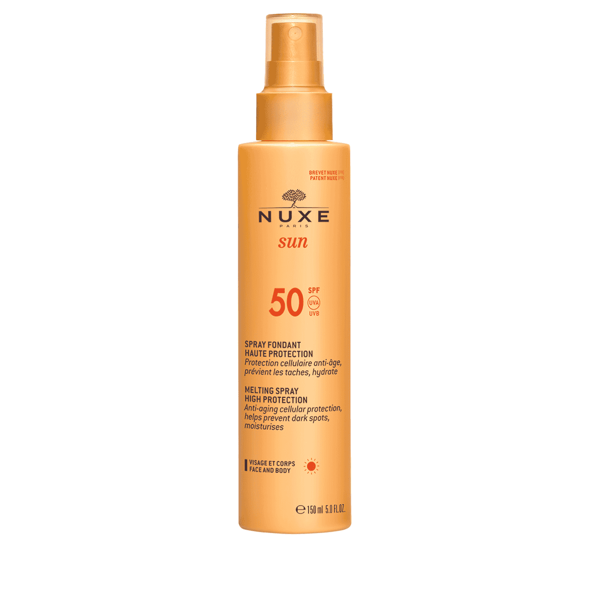 Spray Solaire Visage et Corps - Haute Protection - SPF 50