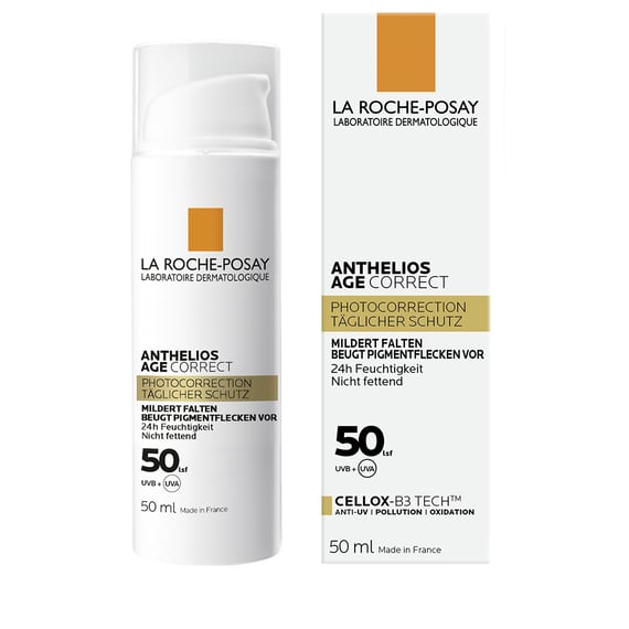 Age Correct SPF50 Crème - Protection Solaire pour la Prévention du Vieillissement Cutané