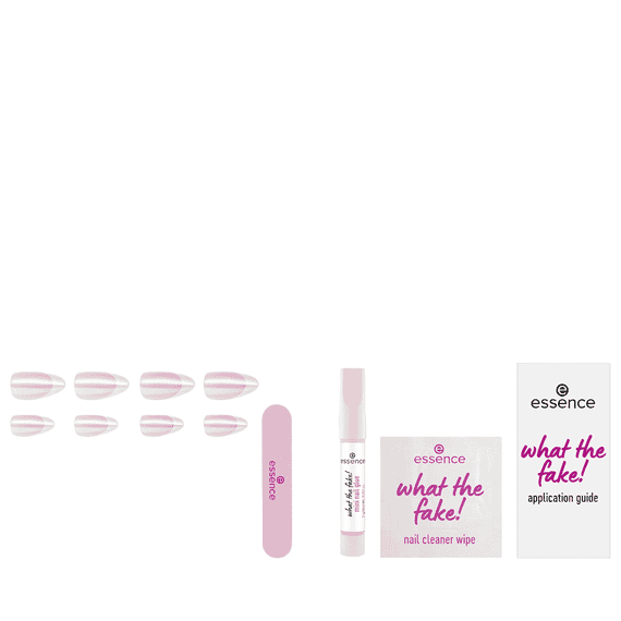 Press-On Nails Manicure Set - 05 French Chrome