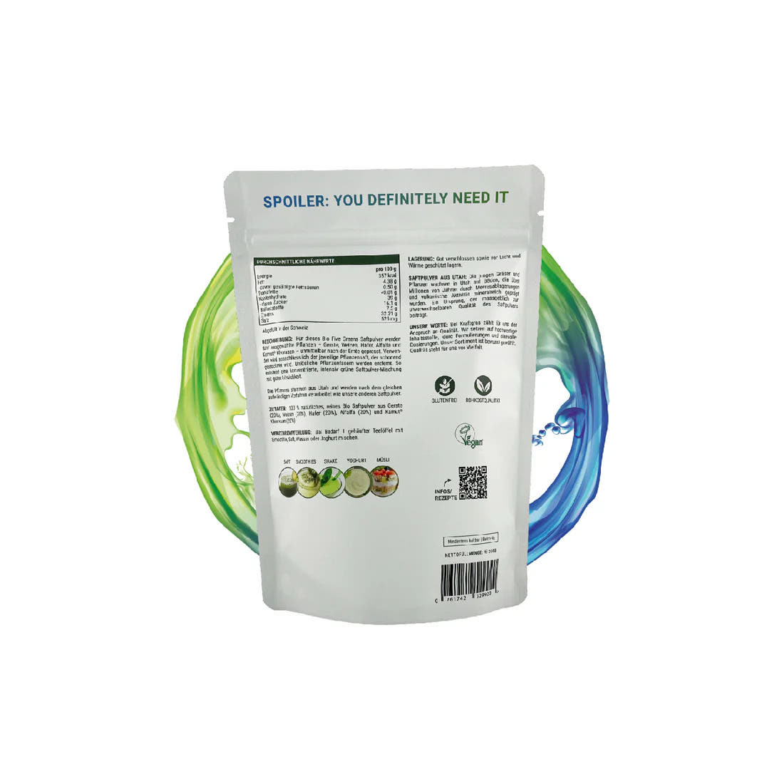 Succo in Polvere Bio Five Greens