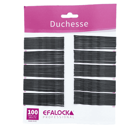 Haarklemmen Duchesse 70 mm Schwarz 100 Stk.