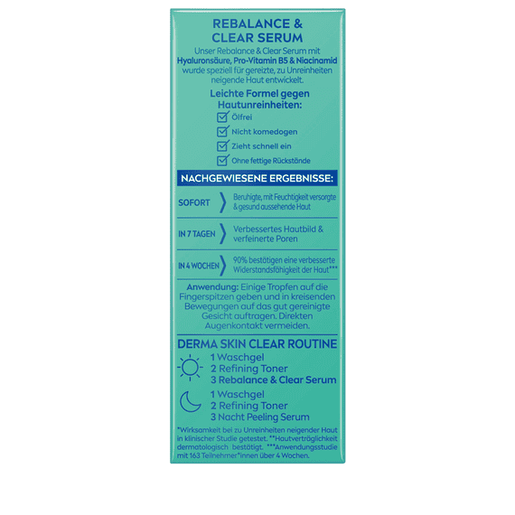 Derma Skin Clear Rebalance & Clear Serum