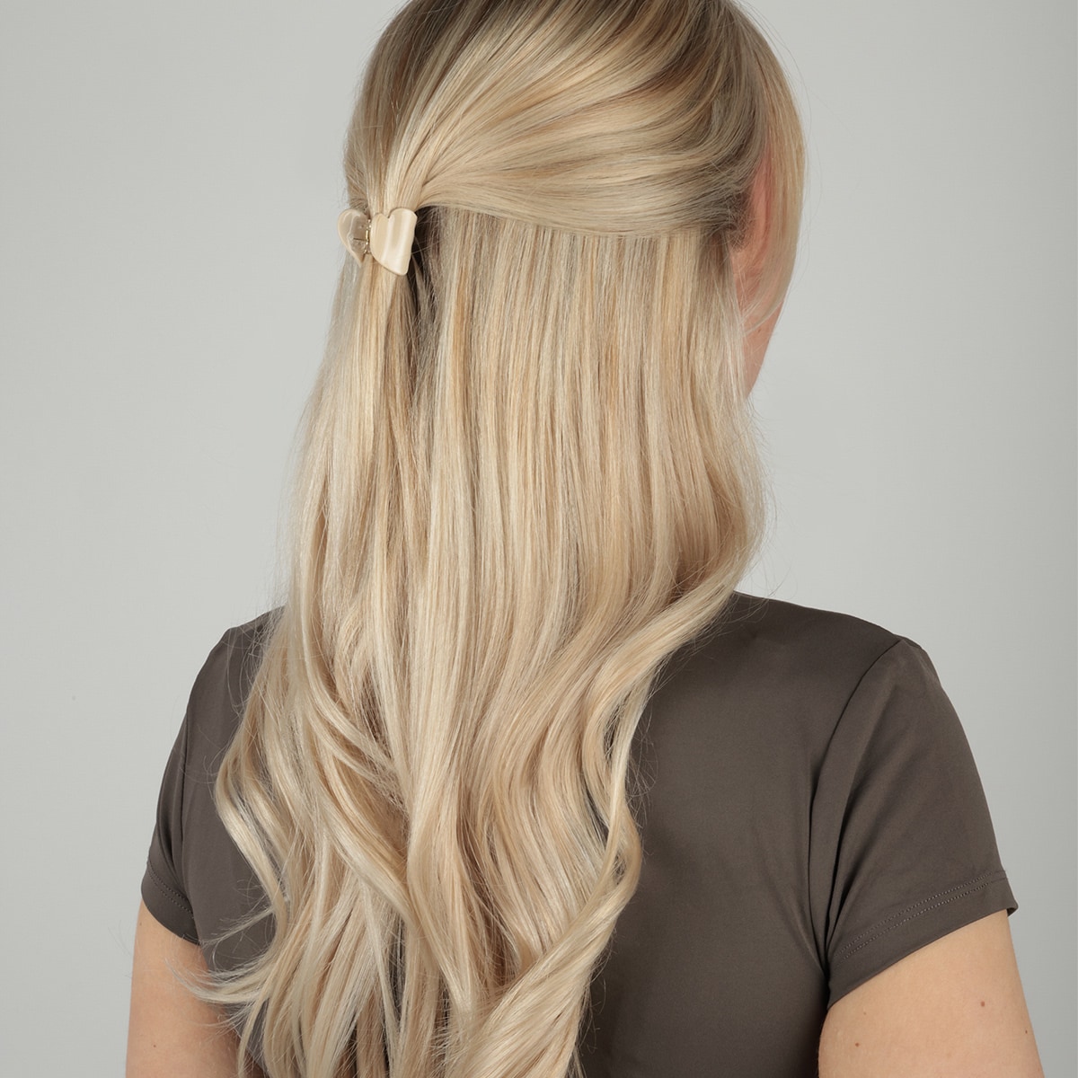 Set Herz-Klemmen - Beige