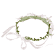 Flower wreath with ribbon for children, pink