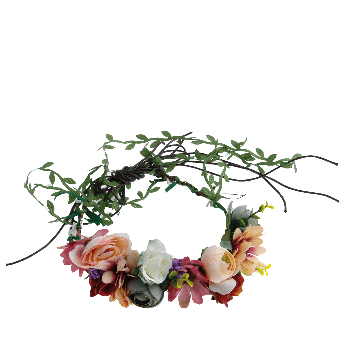 Üppiger Blumenkranz zum Binden