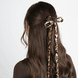 Scrunchie Set mit Bänder - Schwarz, Leo
