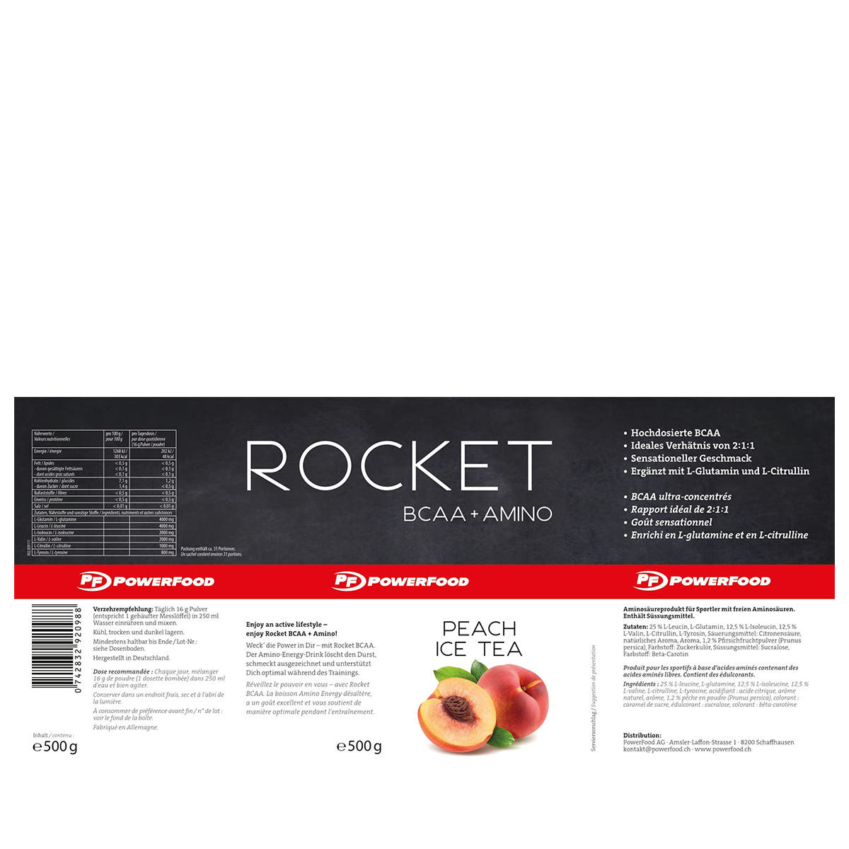 Rocket BCAA Peach Ice Tea
