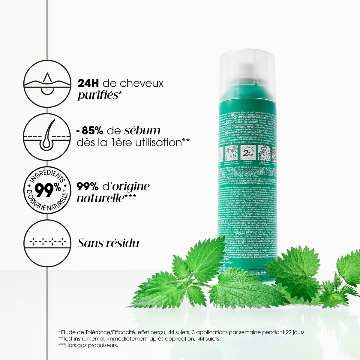 Shampooing Sec pour Cheveux Gras