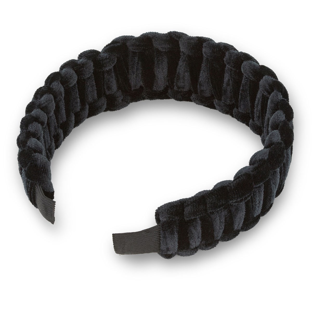 Velvet Hairband Wide Braided