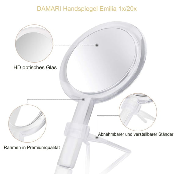 Handspiegel 1x/20x Emilia