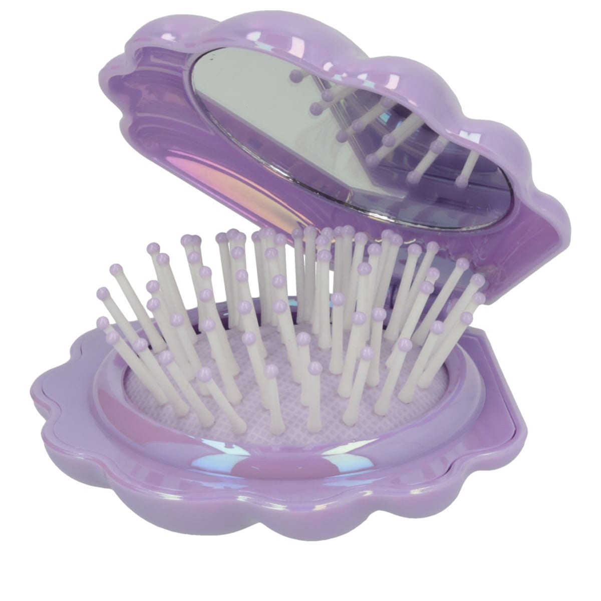 Shell Hairbrush Set - Purple