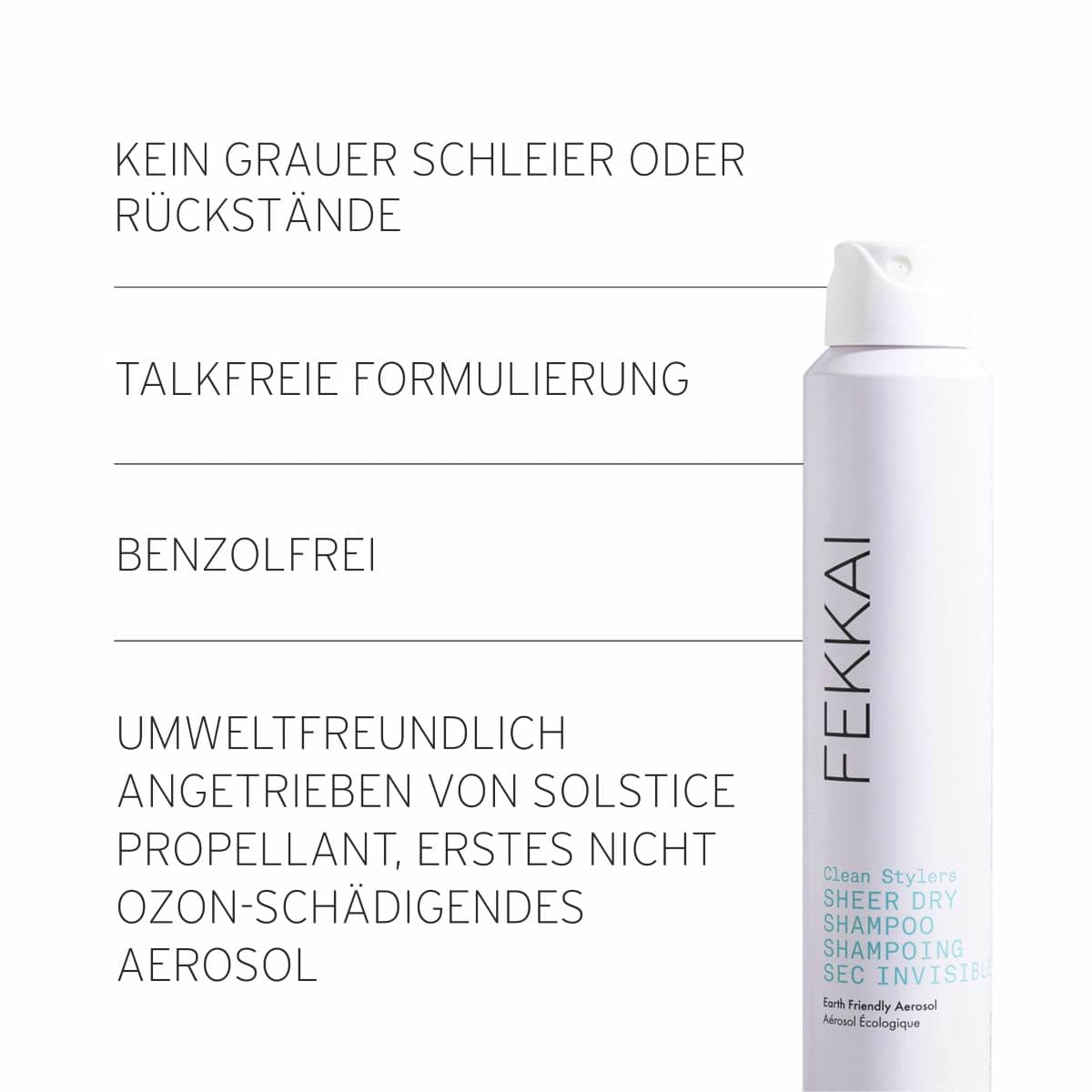 Green Aerosol Sheer Dry Shampoo