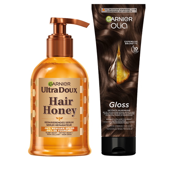 Set Expensive Brunette Gloss & Honey Repairing serum