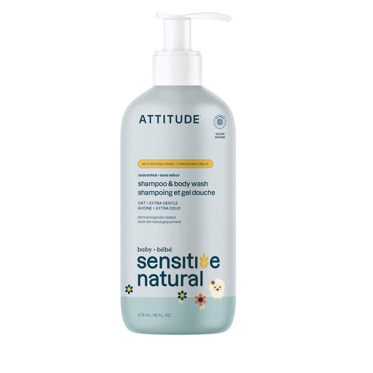 2in1 Shampoo & Duschgel Unparfümiert