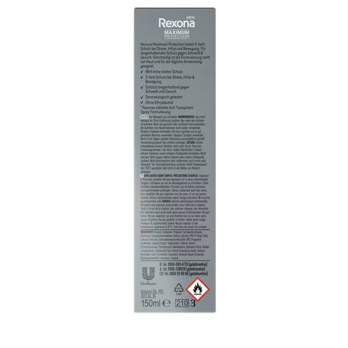 Anti-Transpirant Deospray Men Cobalt