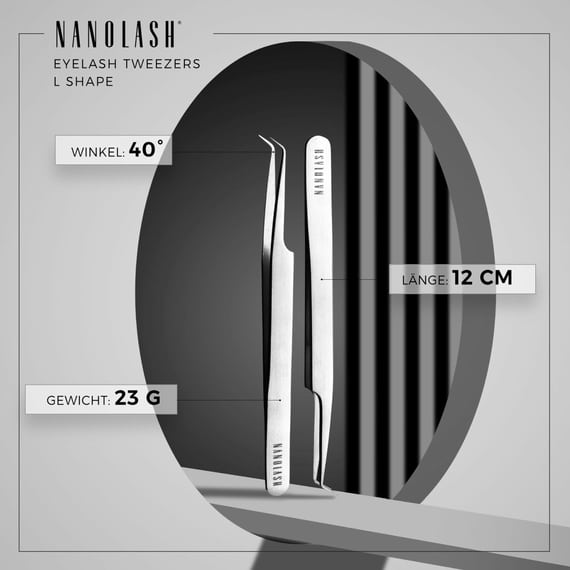 Eyelash Tweezers - L Shape