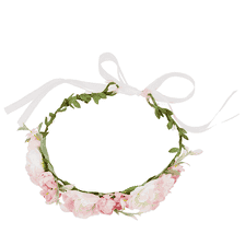 Blumenkranz mit Schleife für Kinder, rosa