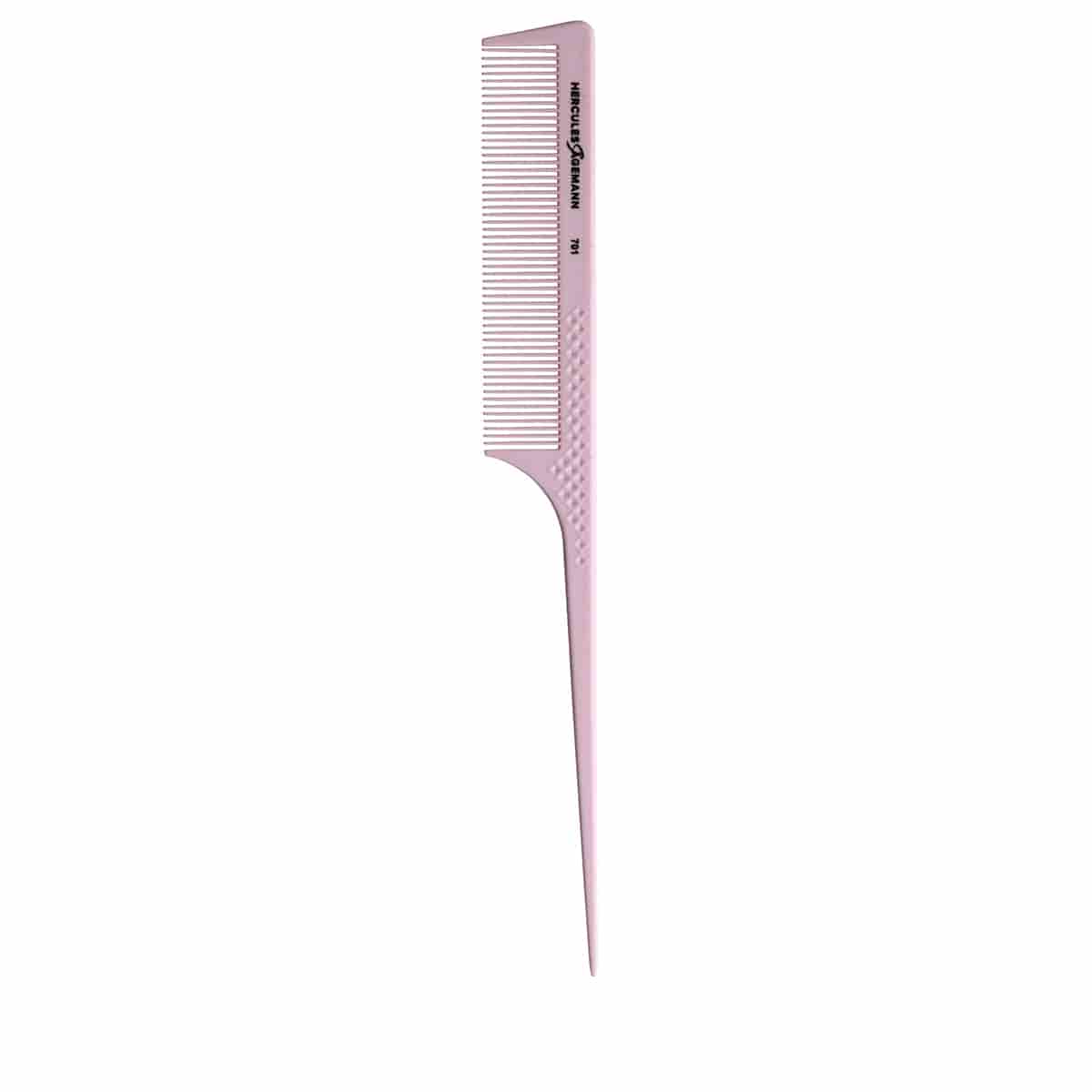 Pettine a coda con griglia 8,5" rosa