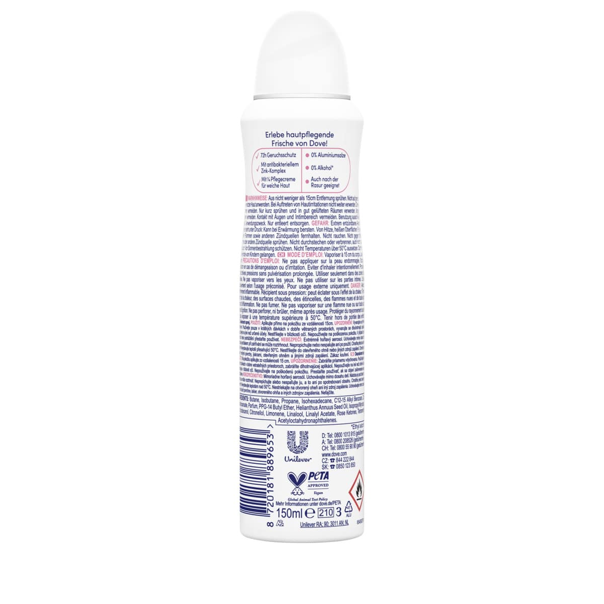 Deo Aero Fresh + Care 0% Rose