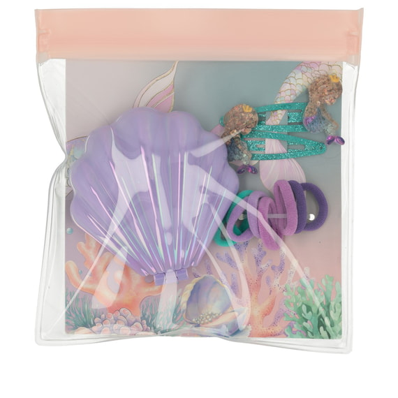 Shell Hairbrush Set - Purple