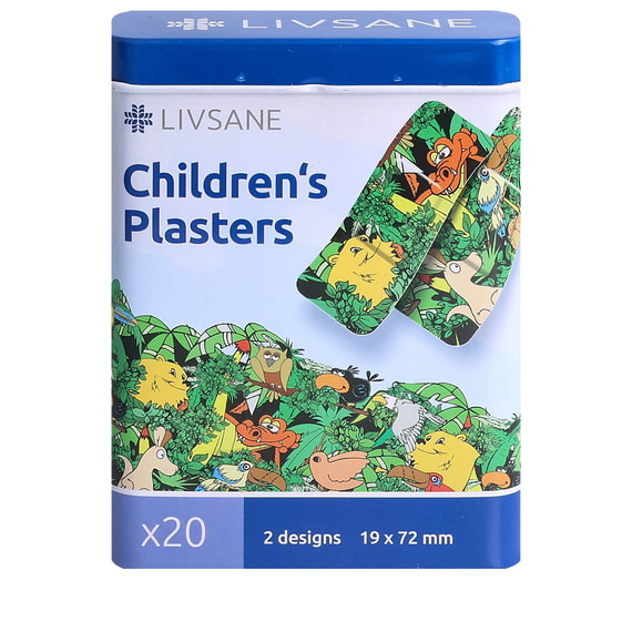 Pansements enfants animaux jungle - 20 pcs.
