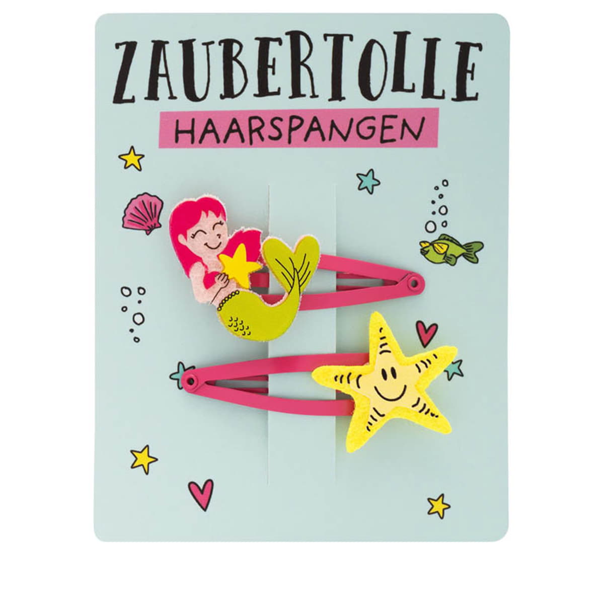 Haarspangen-Set Meerjungfrau mehrfarbig