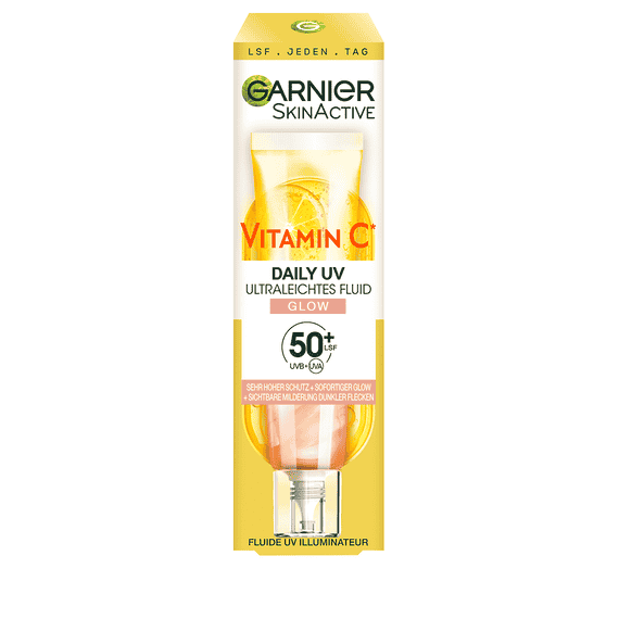 Vitamine C Fluide solaire quotidien Glow avec SPF 50