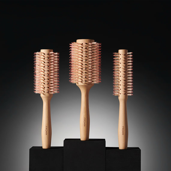 Round Wood Brush 0.75''