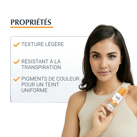 Sun Oil Control Sun Gel-Creme teinté Medium SPF50+