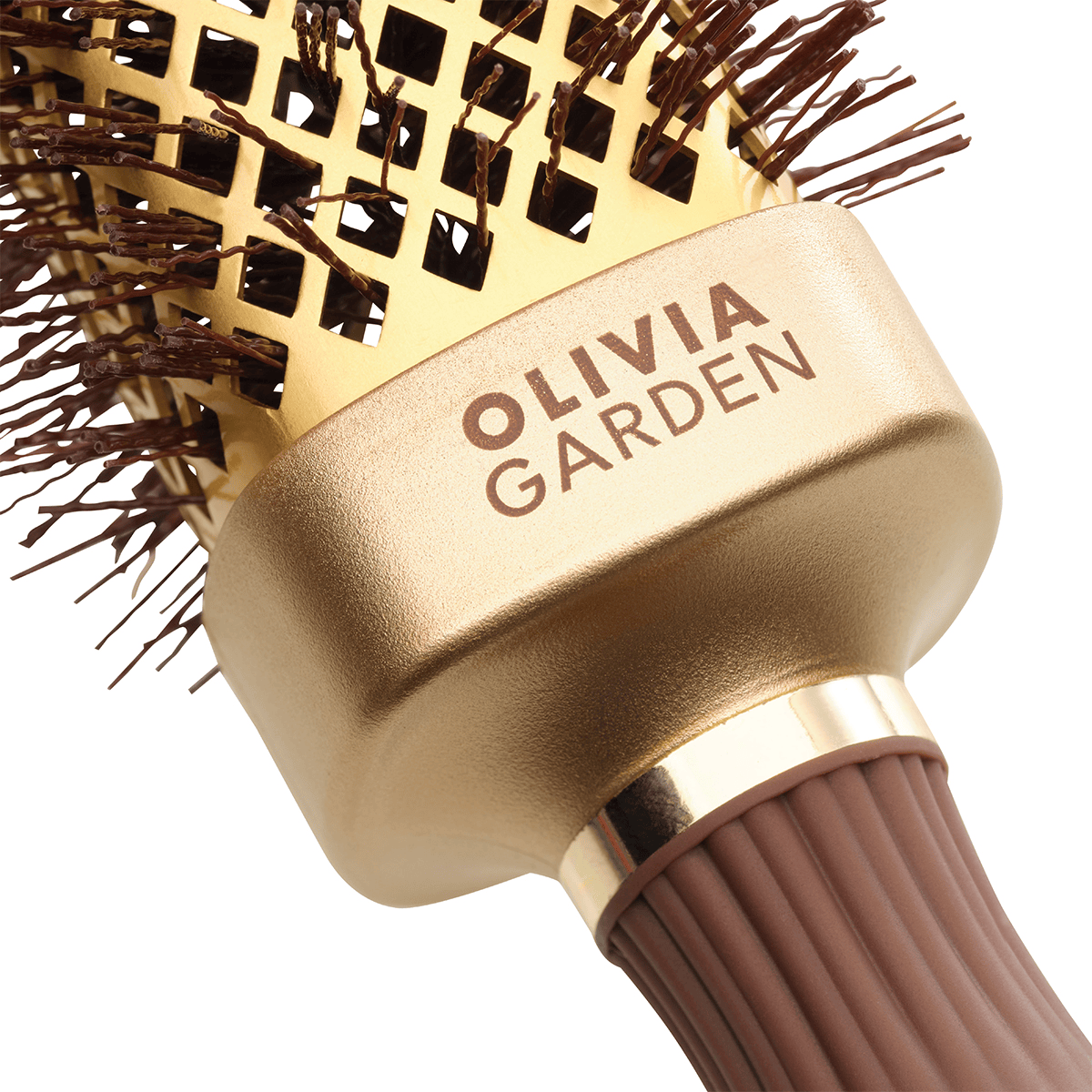 Expert Blowout Setole dritte e ondulate 40 oro e marrone