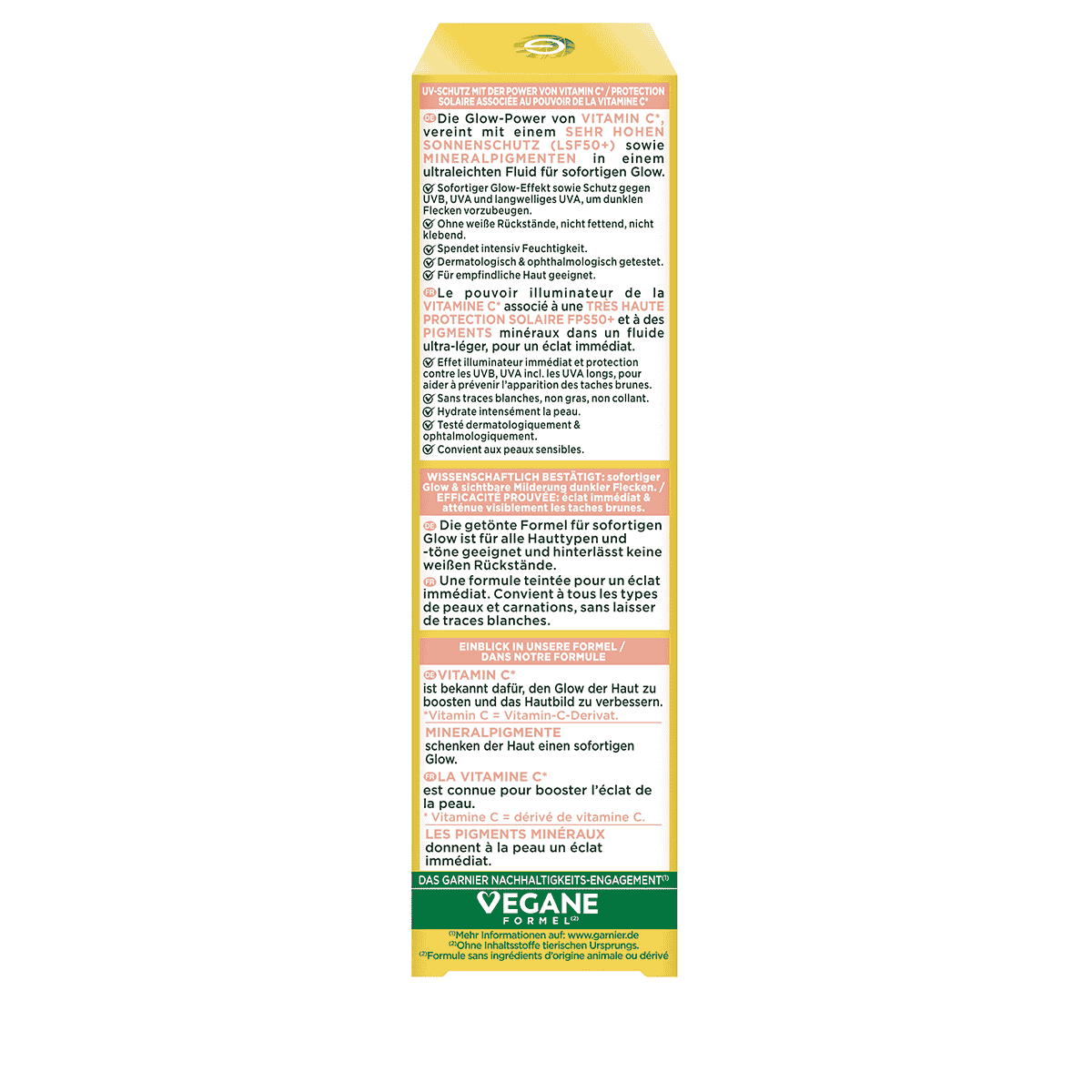 Vitamine C Fluide solaire quotidien Glow avec SPF 50