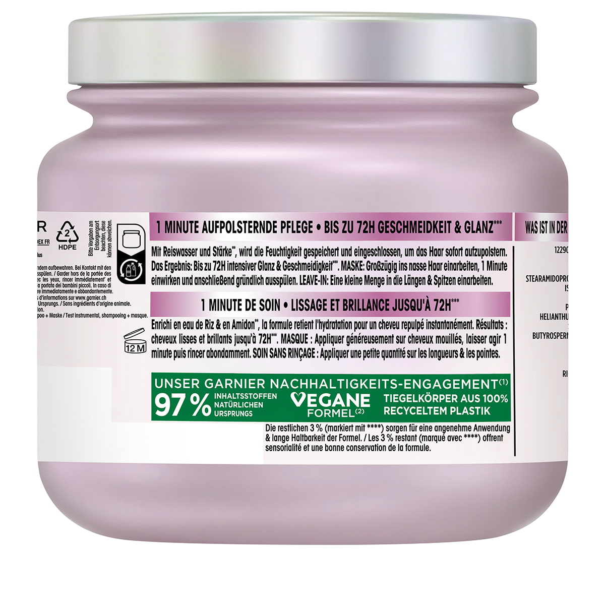 1-Minute Hair Mask Rice Water Ritual & Strength