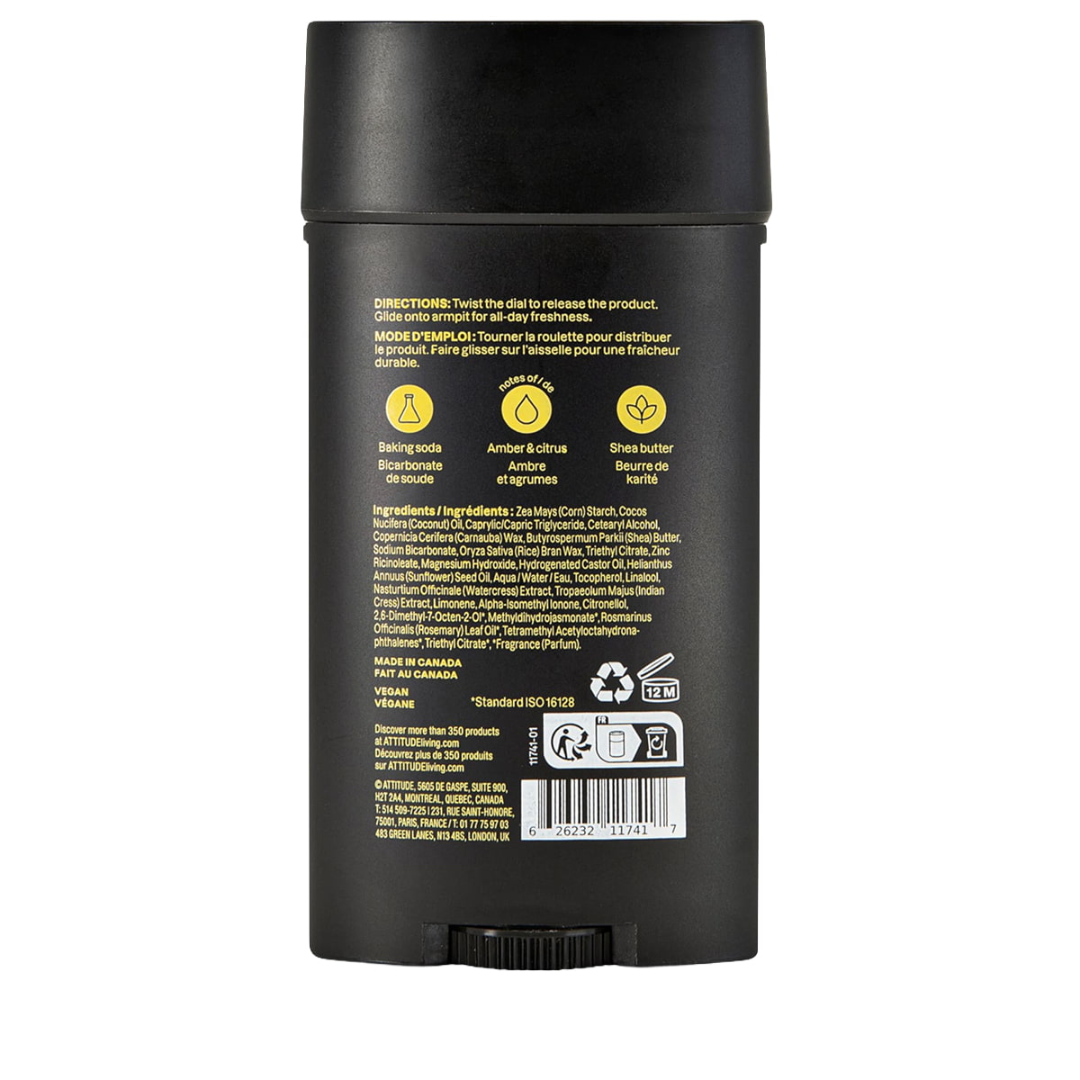 Deodorante ambra & agrumi