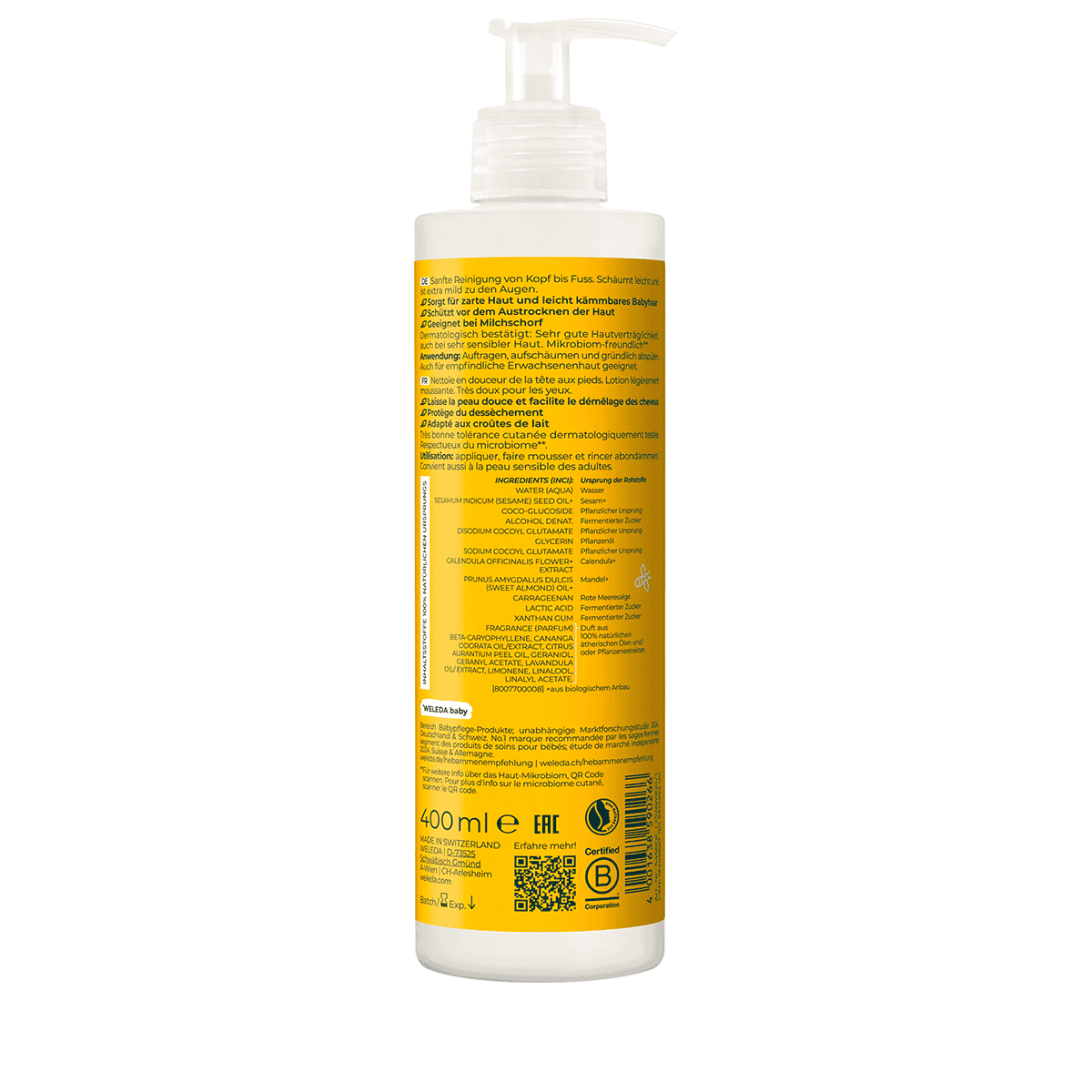 Calendula Wash Lotion & Shampoo