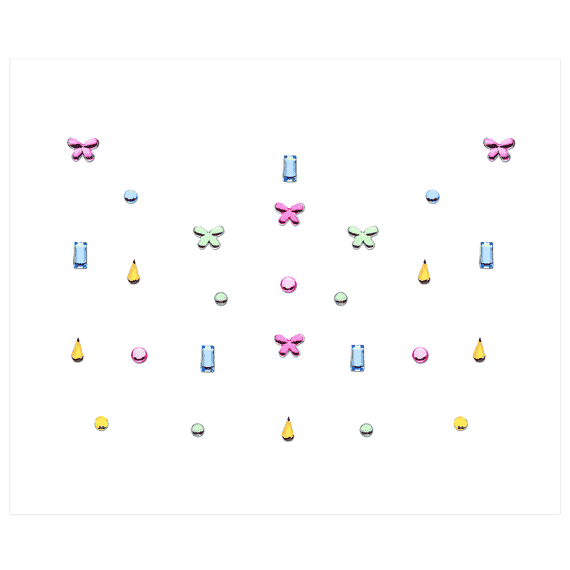 It's A Rainbow Bling Nail Sticker