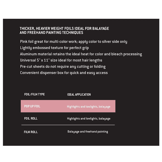 5x11" Rosa Pop Up-Folie 500 Blatt