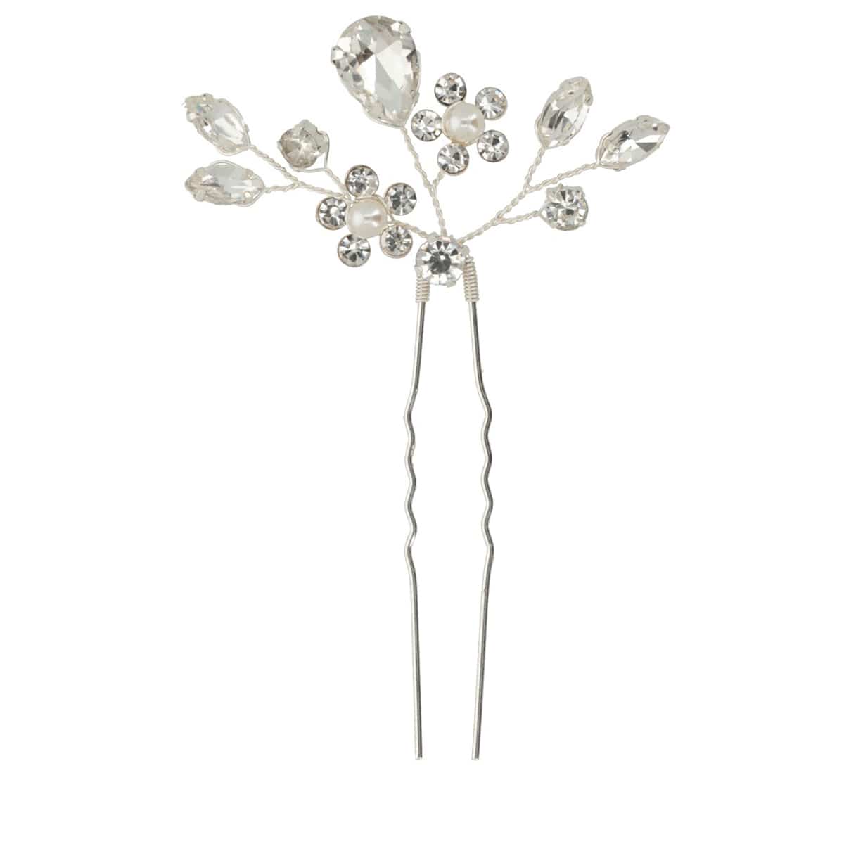 Lot De 3 Épingles À Cheveux Avec Strass & Perles