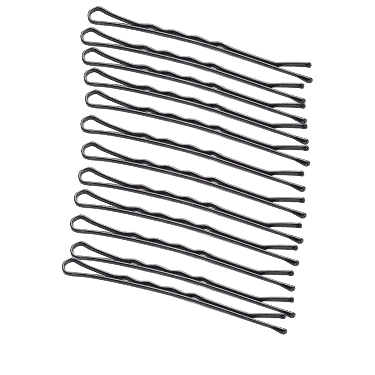 Bobby Pin ondulato, nero, 12 pezzi.